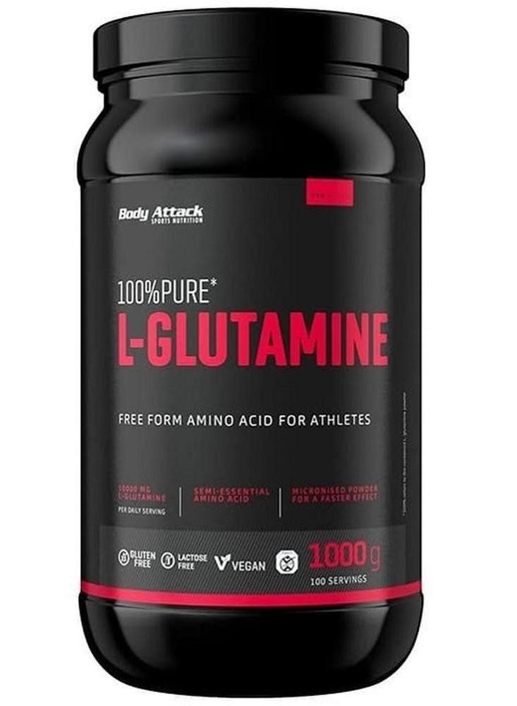 Body Attack Body Attack Pure L-Glutamine 1kg Pulver, 1000.0 g