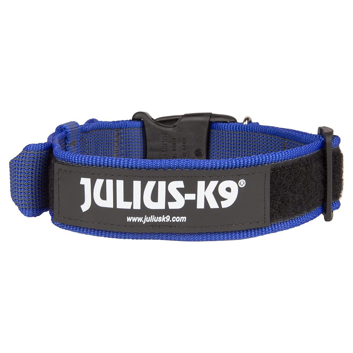 Julius-K9 Hunde-Halsband Halsband mit Griff blau