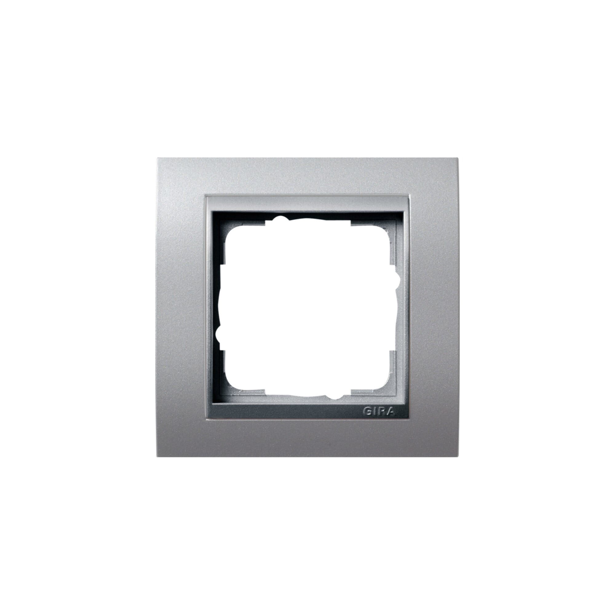 GIRA Schalter Gira Abdeckrahmen 1f.alu m.alu.ZL, Event 021136