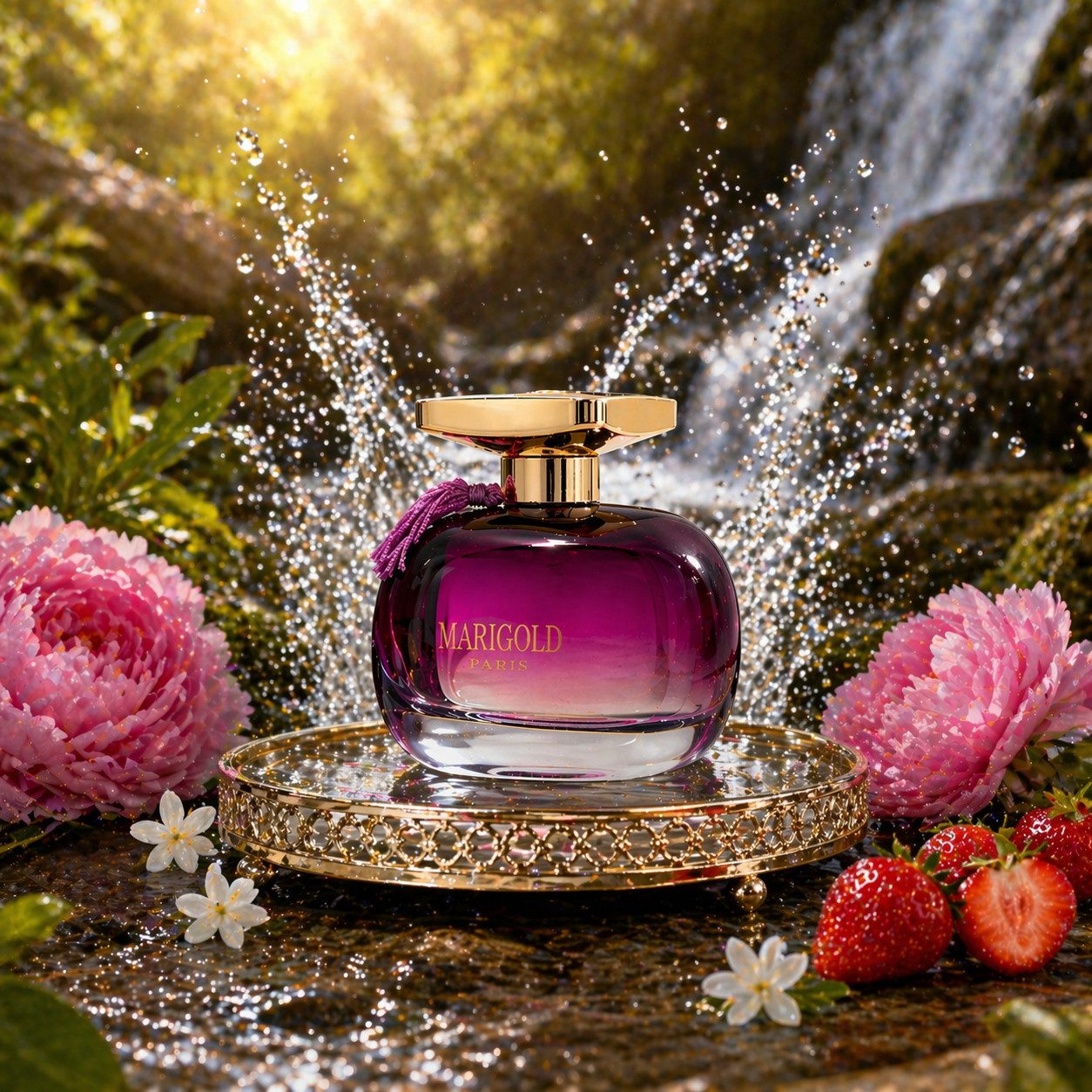 Marc Joseph Paris Eau de Parfum MARIGOLD PARIS Luxuriöser Damenduft; Fruchtig, Floral, Süß, e100 ml, Hergestellt in Paris, 7 Stern, Sehr Langanhaltend, Edle Verpackung