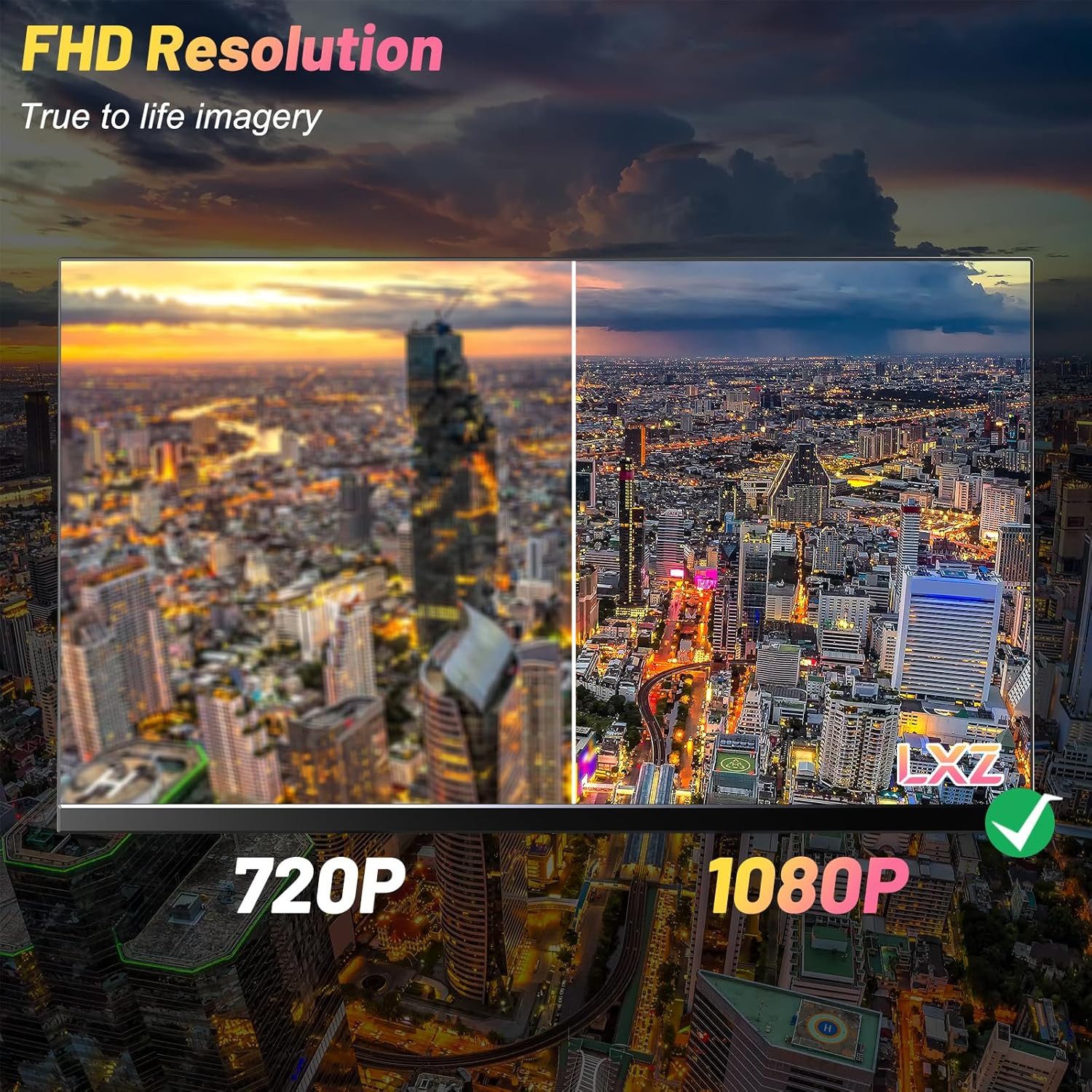 LXZ 24.5 Zoll, 200Hz, IPS Panel, FHD integrierten Lautsprecher Gaming-Monitor (63 cm/24.5 ", 1920 x 1080 px, FHD, 1 ms Reaktionszeit, 200 Hz, IPS, HDR10, FPS/RTS Modes, 200Hz, Integrierten Lautsprecher)