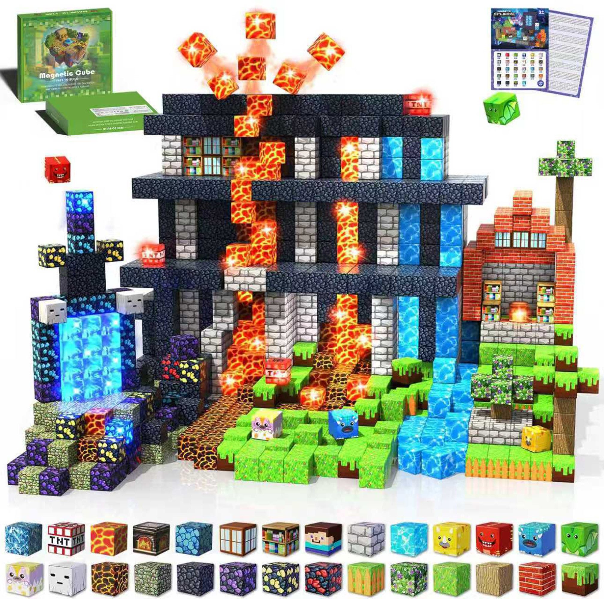 ibettertec Magnetische Bausteine,Magnetspielzeug,Magnetische Bauwelt Magnetspielbausteine, (Spar-Set, 1 St., 150-teiliges Magnetbaustein Reiseset, beliebig erweiterbar), kindersichere abgerundete Ecken,fördert Kreativität & MINT-Fähigkeiten