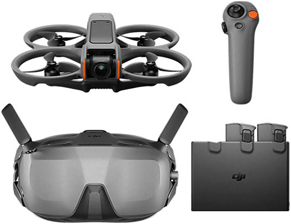 DJI Avata 2 Fly Smart Combo (drei Akkus) Drohne (4K Ultra HD)