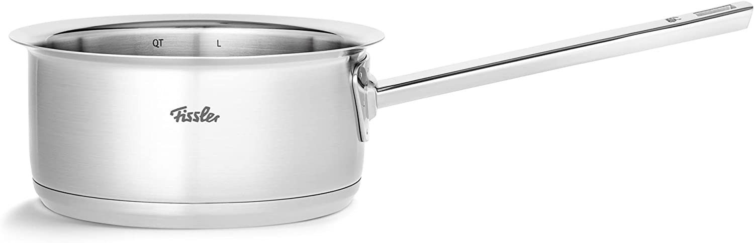 Fissler Topf-Set ORIGINAL-PROFI COLLECTION® Edelstahl-Topfset, Edelstahl 18/10 (8-tlg., je 1 Kochtopf 16/20/24 cm, Stielkasserolle 16 cm, Pfanne 24 cm), mit bre – Bild 5 von 5