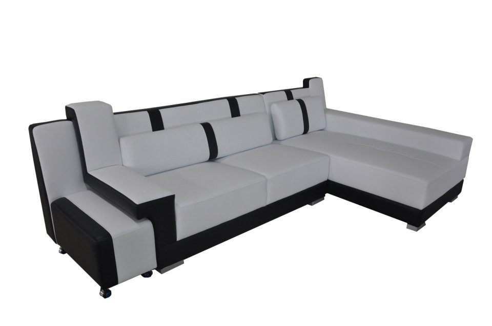 günstig kaufen JVmoebel Ecksofa, Eck Wohnlandschaft Beleuchtet L Polster Sofa Form Eck Sitz Leder Couch