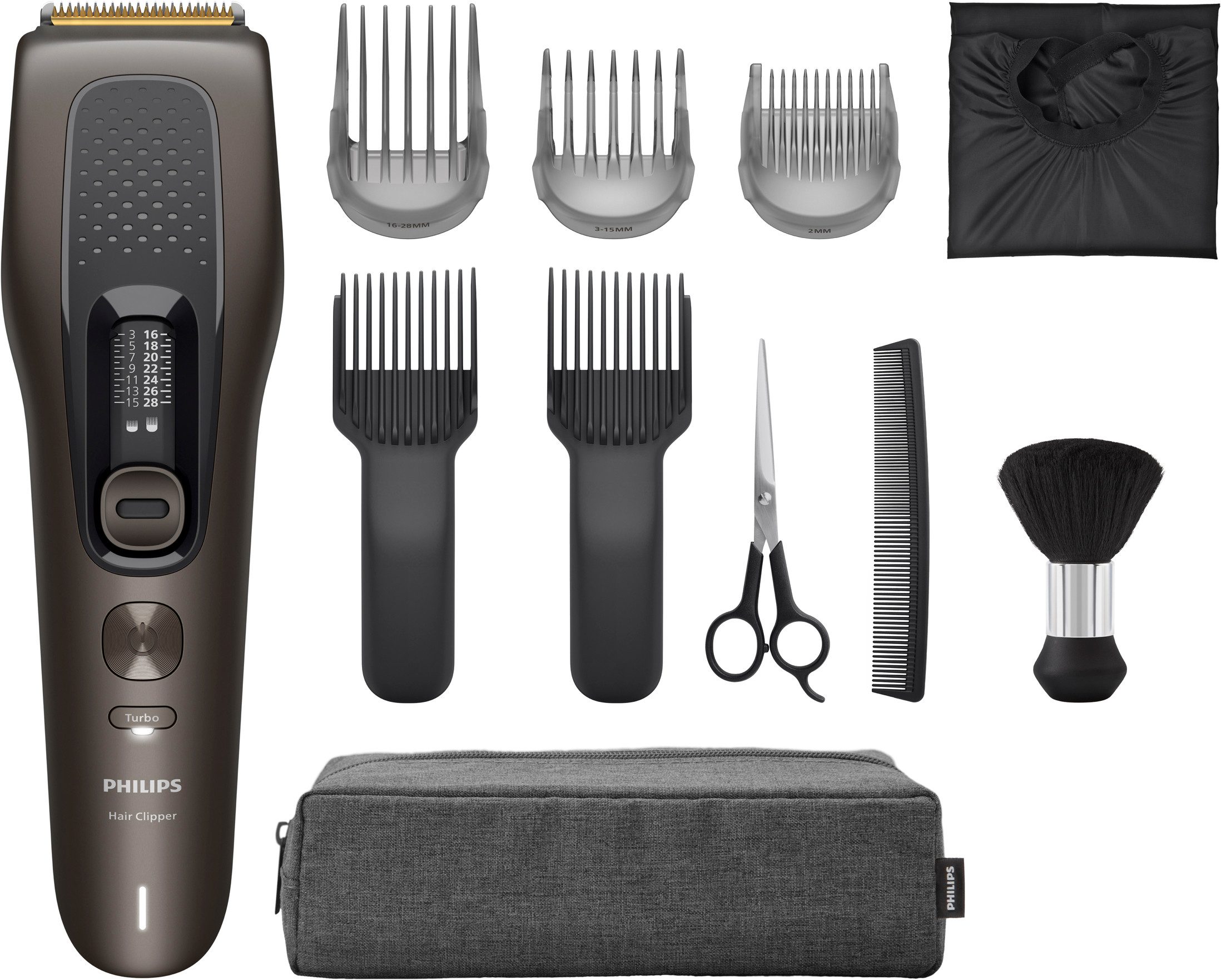 Philips Haarschneider Serie 9000 HC9722/15, 28 Längeneinstellungen, Precision Fade Tools und Turbo Modus – Bild 2 von 5