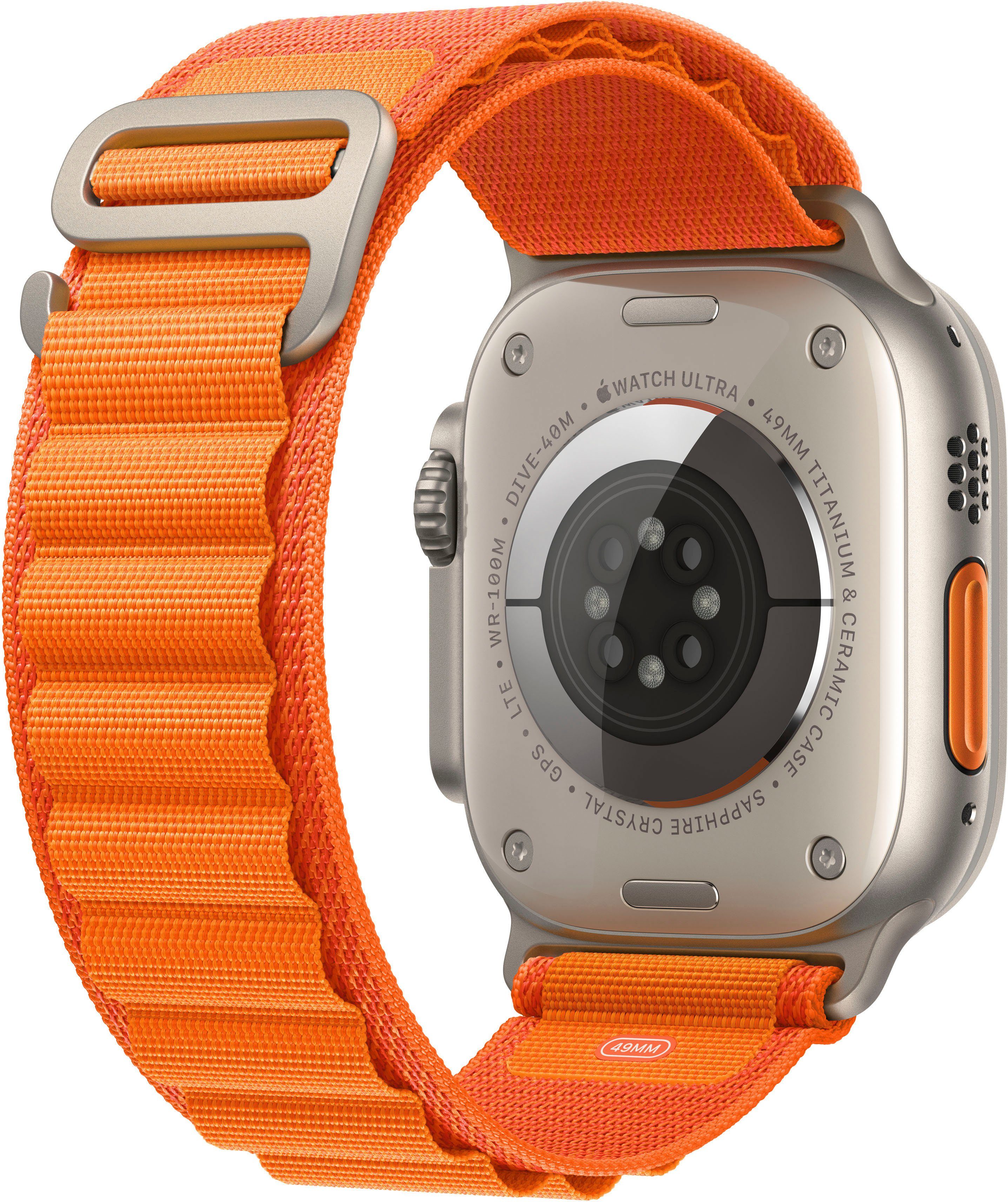 Apple Watch 49mm GPS Watch, + extreme Gemacht Orange Alpine Cellular Ultra S für Alpine S Anforderungen