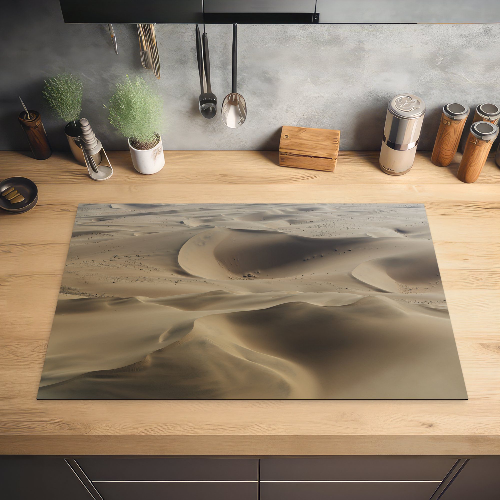 Schutz tlg), Die Namib-Wüste (1 die Vinyl, Herdblende-/Abdeckplatte MuchoWow 81x52 cm, küche, Induktionskochfeld für Ceranfeldabdeckung Namibia, in