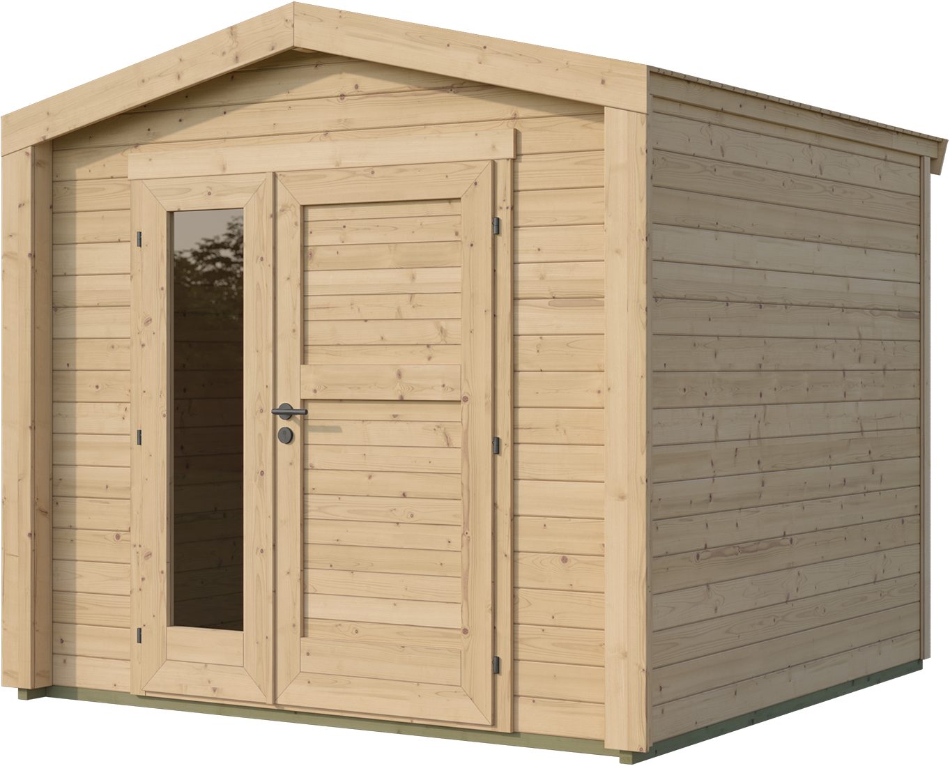 weka Gartenhaus Killarney, BxT: 261x263 cm, Doppeltür, 1 1/2 Seite mit Fenster