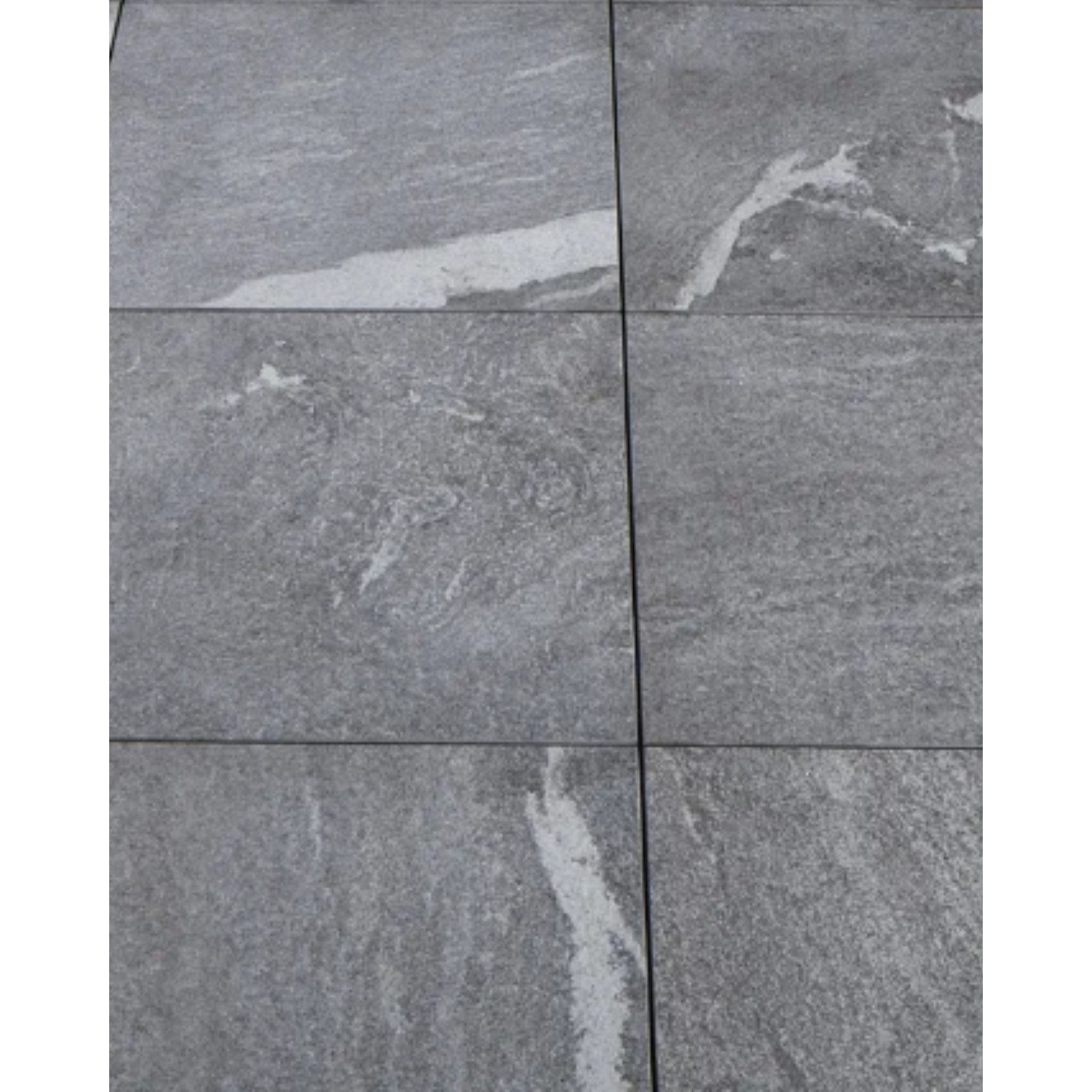 HORI Terrassenplatte HORI Terrassenplatten Feinsteinzeug Steinoptik, Boden für Outdoor, Feinsteinzeug 60x45, Grau, Feinsteinzeug, Massiv, Rutschhemmend