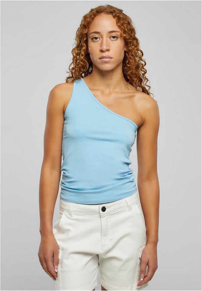 URBAN CLASSICS T-Shirt Damen Ladies Asymmetric Top (1-tlg), Passendes  Outfit für jeden Anlass