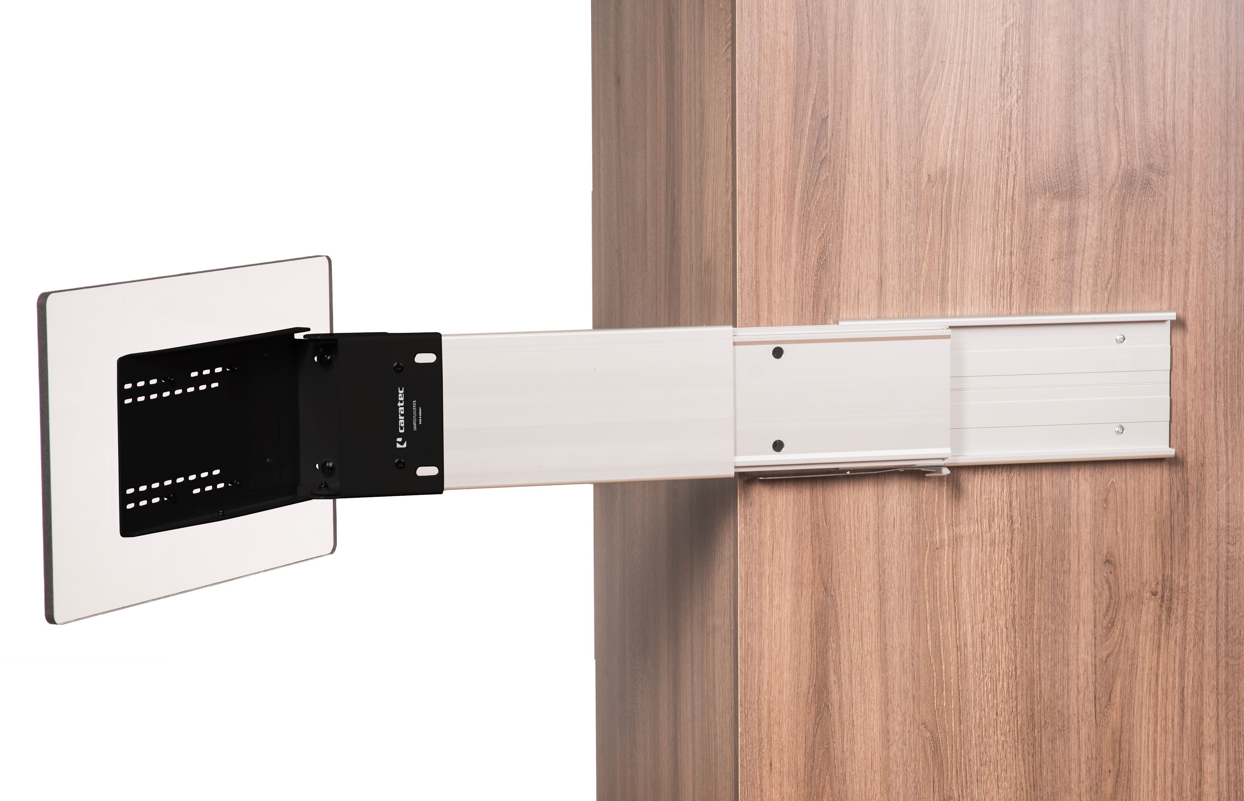Caratec TV-Wandhalterung CFA101L, TV-Halter seitlicher Auszug Max. 6kg Last 190° Drehfunktion, (1-tlg)