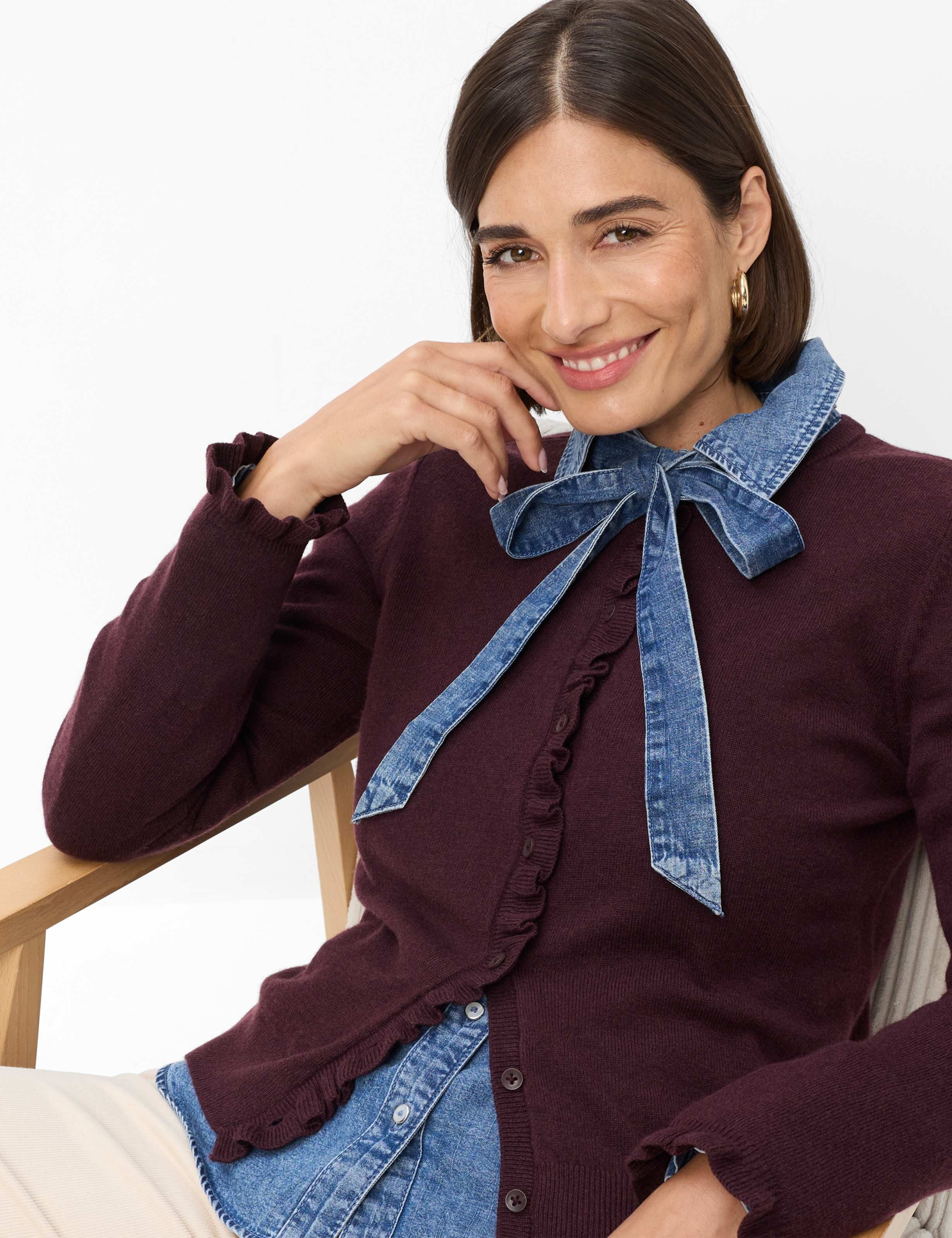 Brax Strickjacke Style ANN Merino Cashmere: Strickjacke im Wollmix – Bild 3 von 5