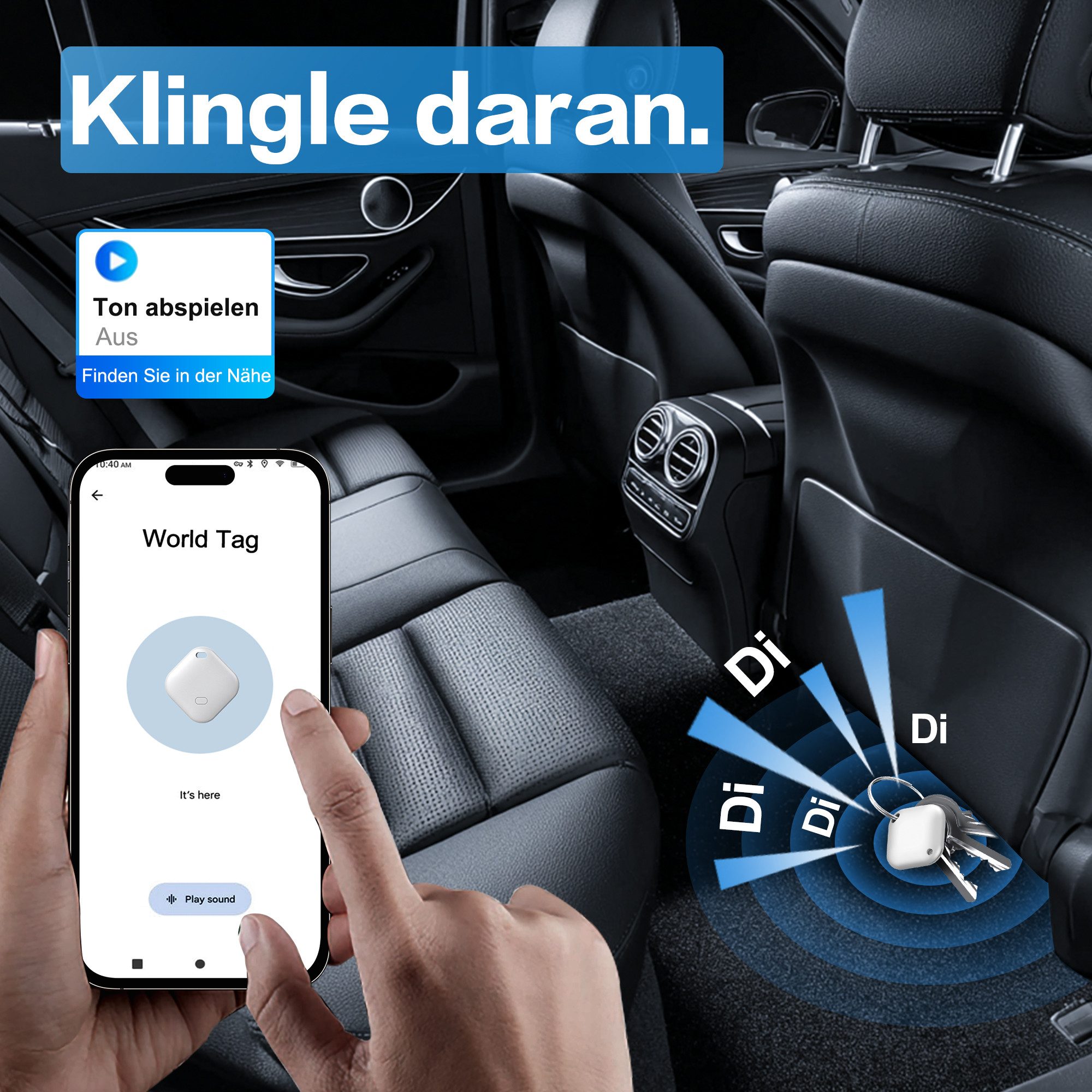 Forrlite Air Tag,GPS Tracker Kinder,kompatibel mit Apple Wo ist? Air Tag-4er GPS-Tracker (Nur für iOS,Austauschbare Batterie,Wasserabweisend,Tracker für Katze)