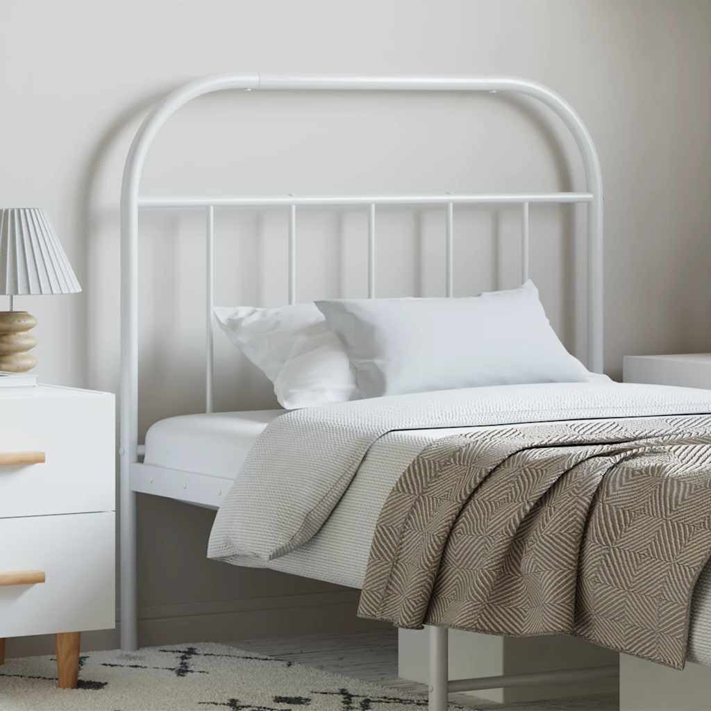 vidaXL Bett Ersatz-Kopfteil Metall Weiß 100 cm (1-tlg)