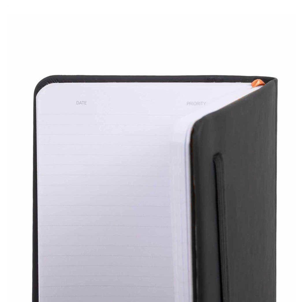Schreibmappe DIN Notizbuch liniert black (1-St) - Piquadro A6
