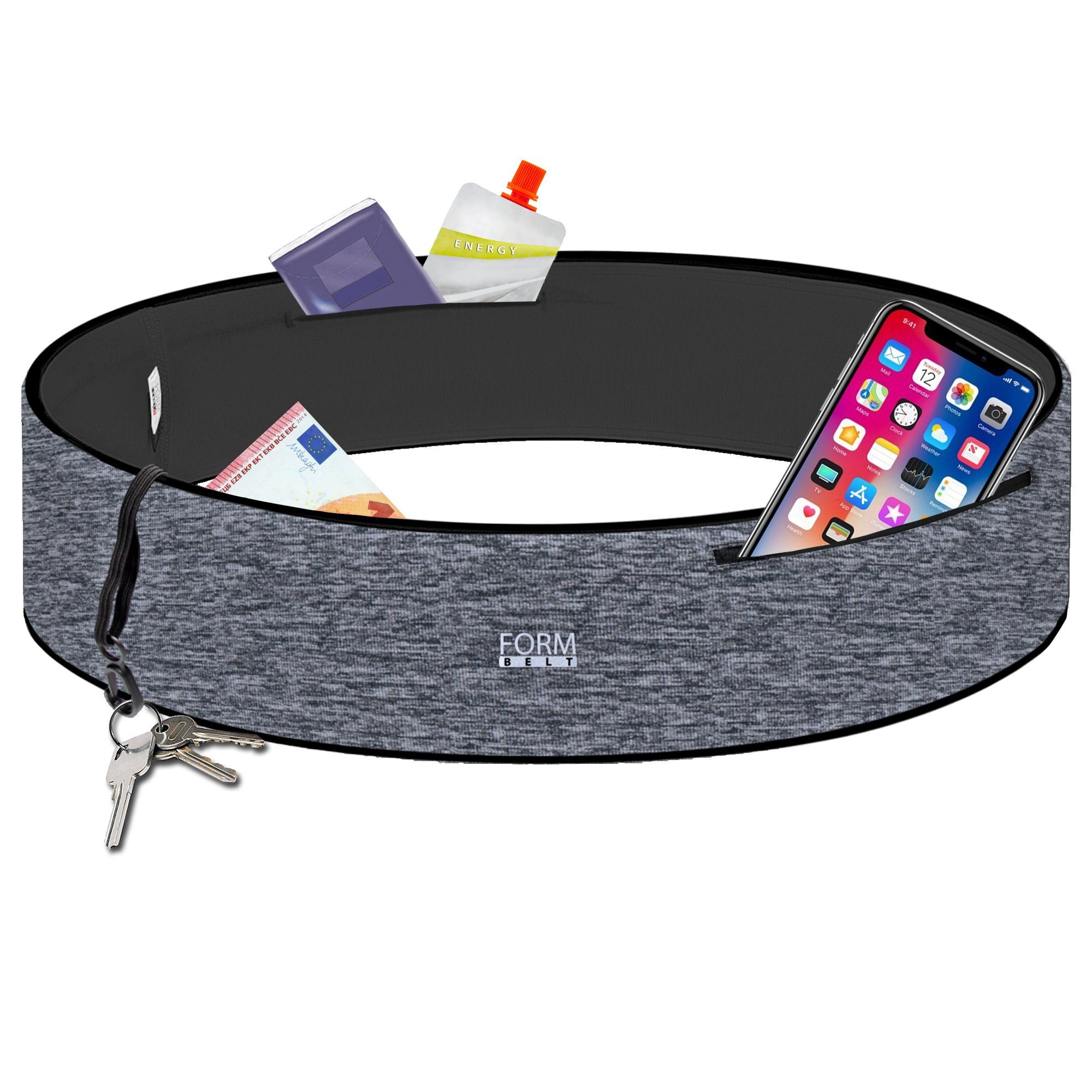 Formbelt Laufgürtel Sport-Bauchtasche mit Reißverschluss Laufgürtel für Han günstig online kaufen