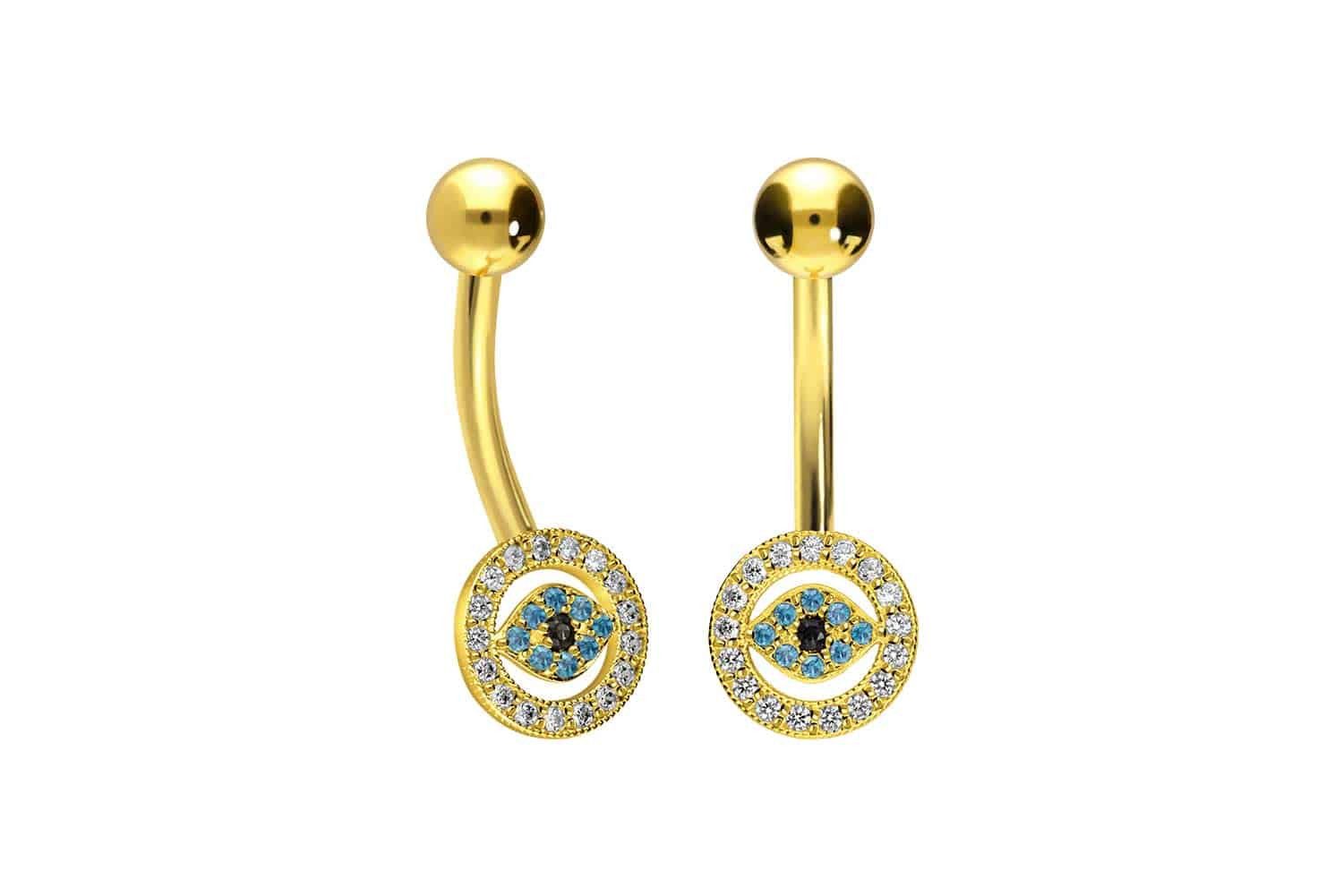 PIERCINGLINE Bauchnabelpiercing 18 Karat Gold Bananabell günstig online kaufen