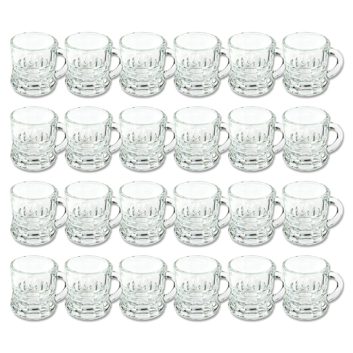 Schramm Glas Schramm® 24 Stück Schnapsgläser 3cl Stamper Schnaps Glas Shot Gläser Bar Schnapsglas 24er Pack