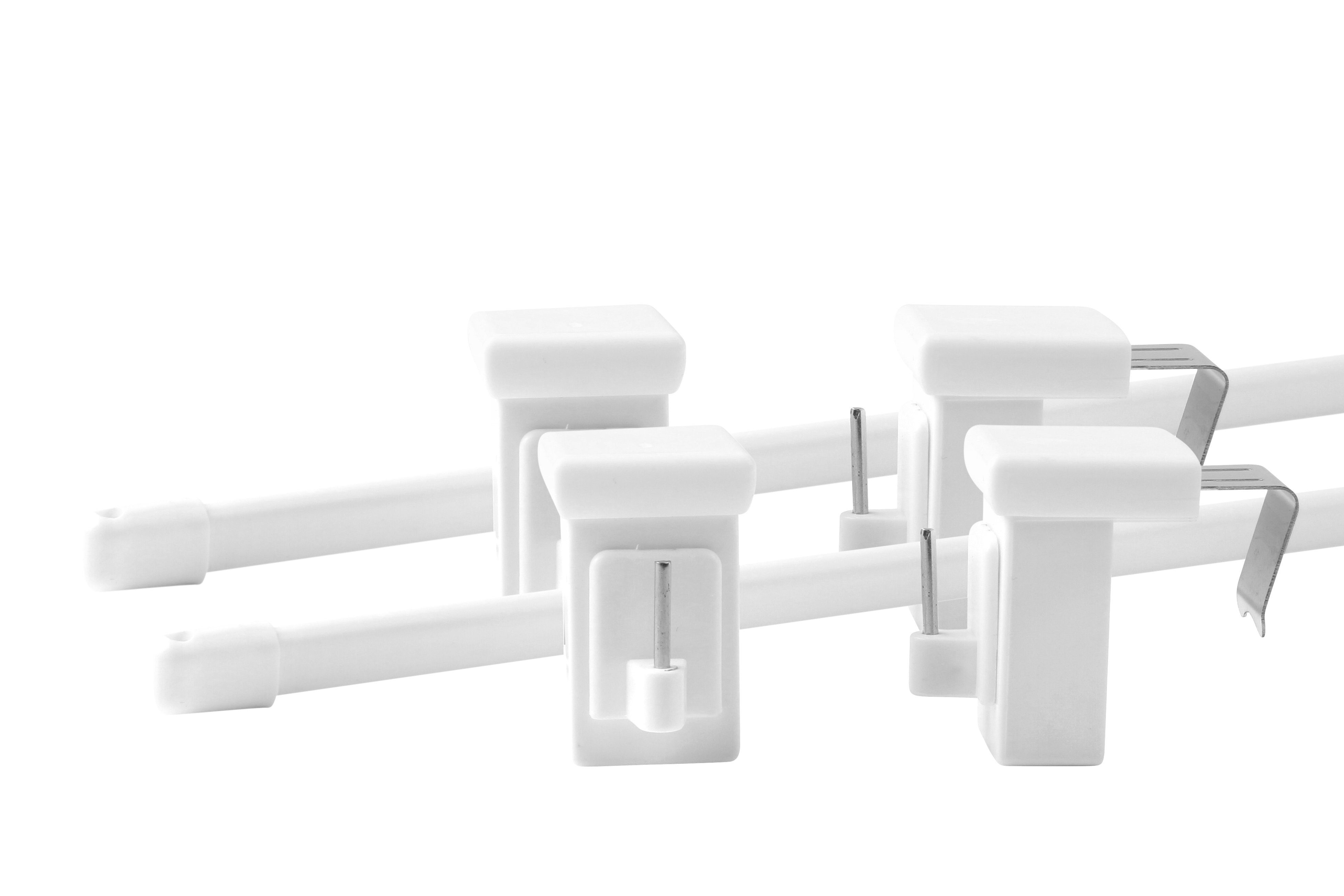 Deco-Raum Vitragenstange mit drehbaren Klemmträgern, Ø günstig online kaufen