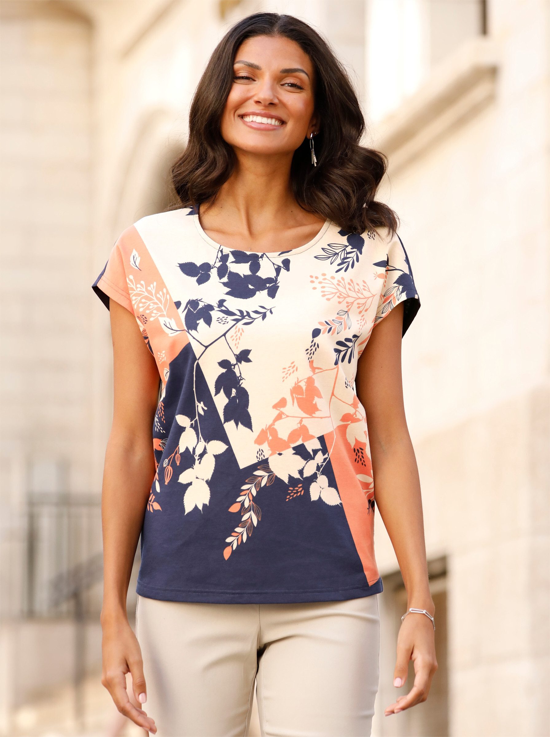 Sieh an! T-Shirt Kurzarm-Shirt Extra kurz