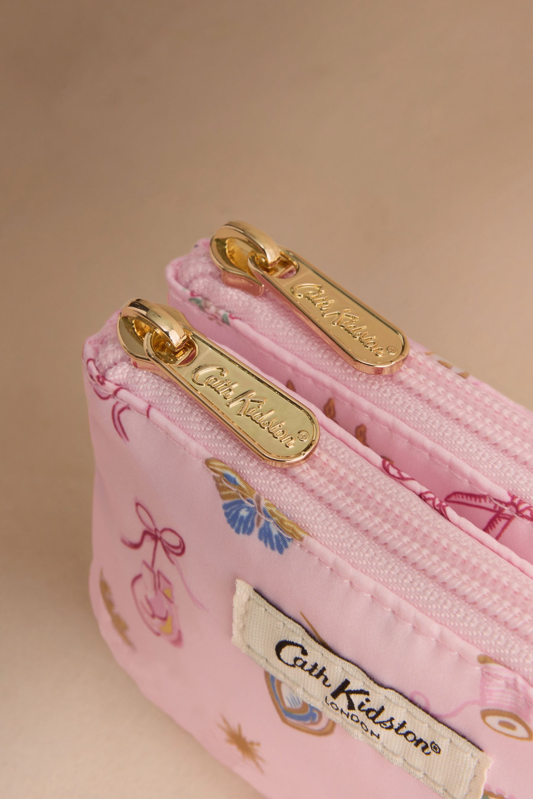 Cath Kidston Geldbörse Cath Kidston Portemonnaie mit Doppelreißverschluss (1-tlg)