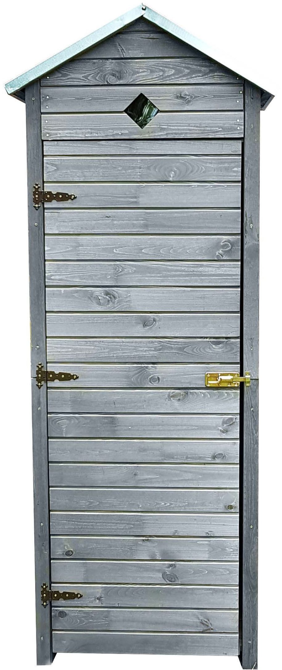 promadino Garten-Geräteschrank Babylon, besonders Platzsparend, mit drei Ablageflächen