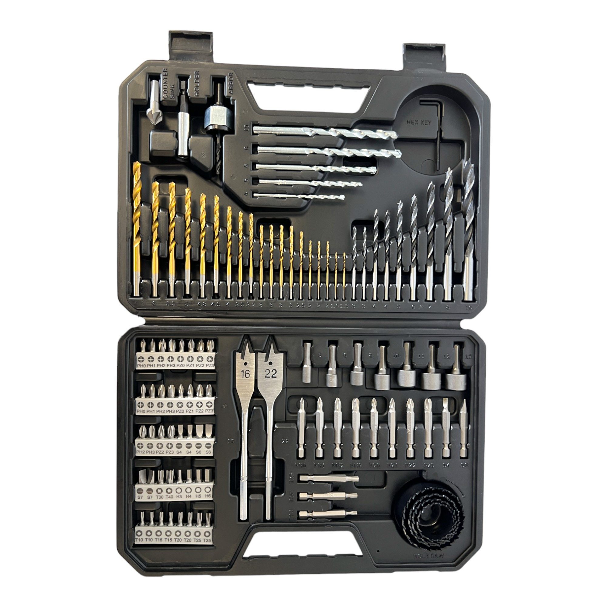 Bosch Professional Bohrer- und Bit-Set Titanium Pro Bohrer und Schraubendreher Bit Set 103-tlg (2608594070)