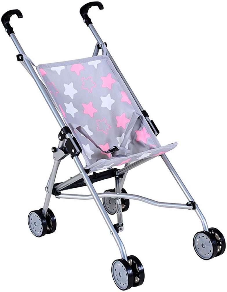 Knorrtoys® Puppenbuggy Sim - star grey pink günstig online kaufen