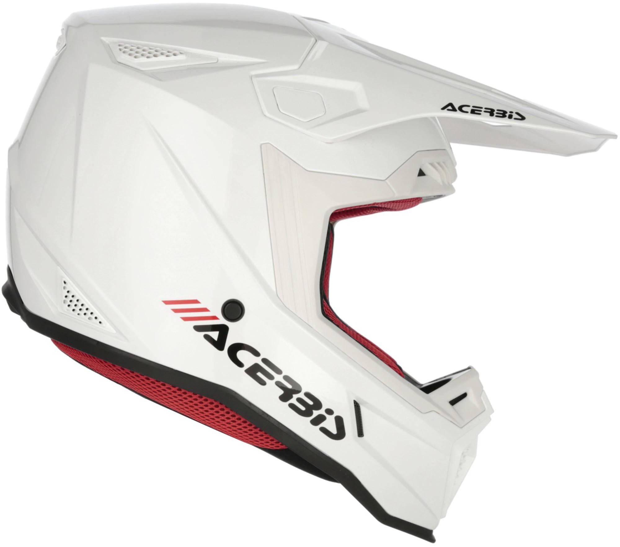 Acerbis Motocrosshelm Whoops Motocross Helm, vorbereitet für Kommunikationssystem,herausnehmbares Innenfutter