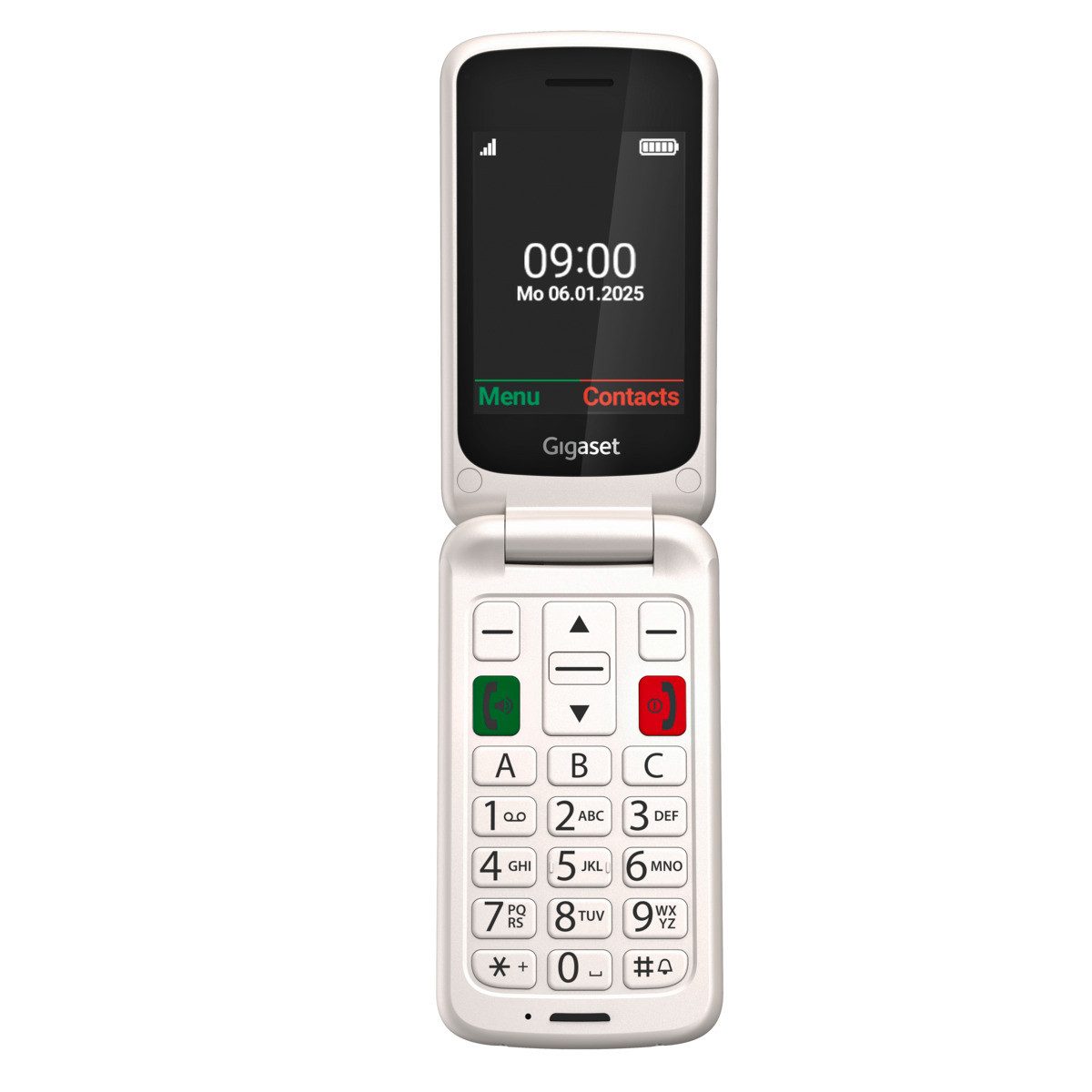 Gigaset GL595 2G-Flip-Mobiltelefon Klapphandy (7,10 cm/2,80 Zoll, 0,3 MP Kamera)