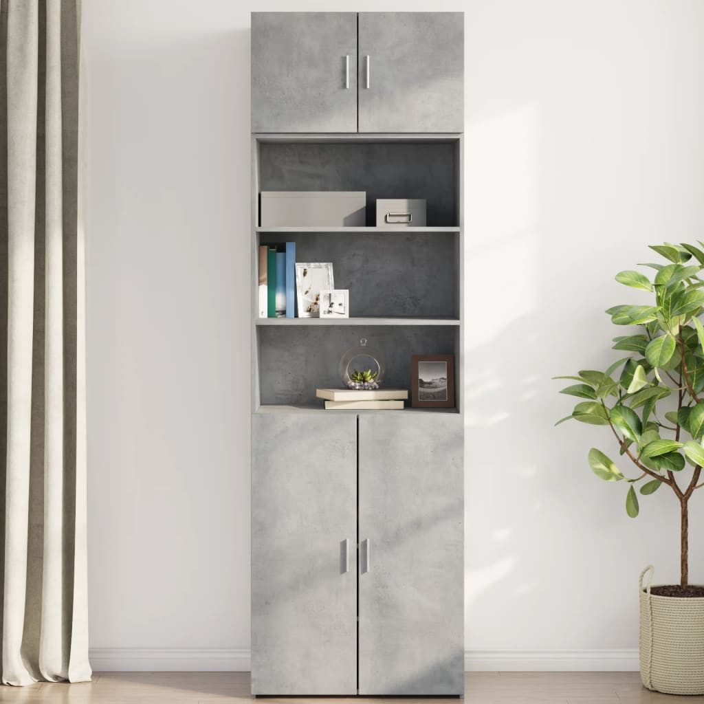 vidaXL Hängeschrank Wandschrank Betongrau 70x42,5x40 cm günstig online kaufen