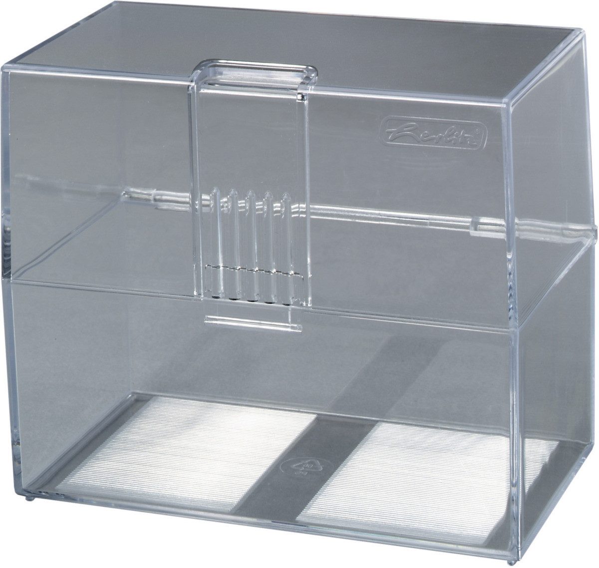 Herlitz Karteikasten Karteikasten Profiline A7 quer transparent