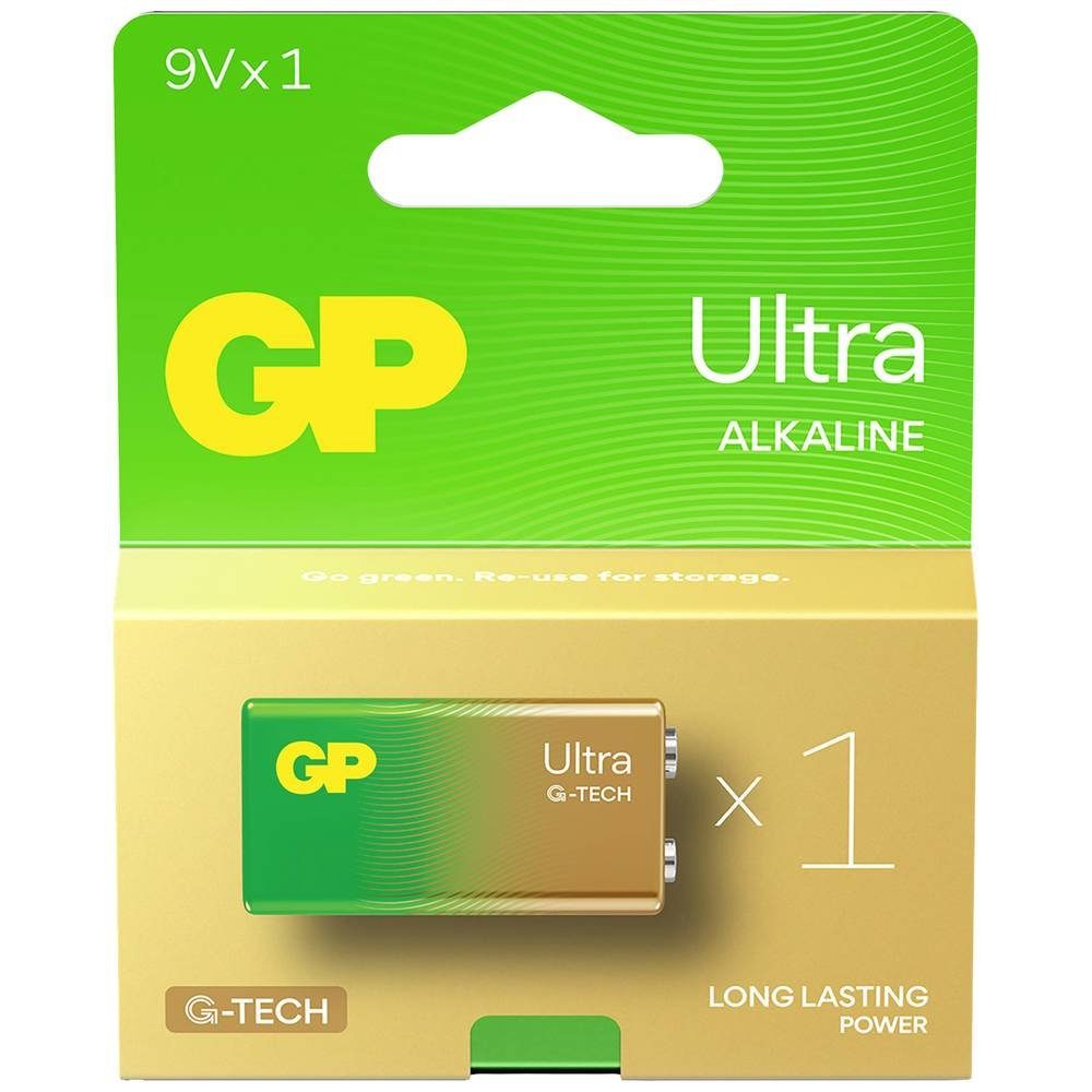 Block, GP Ultra 9V Longlife GP Alkaline Batteries Batterie