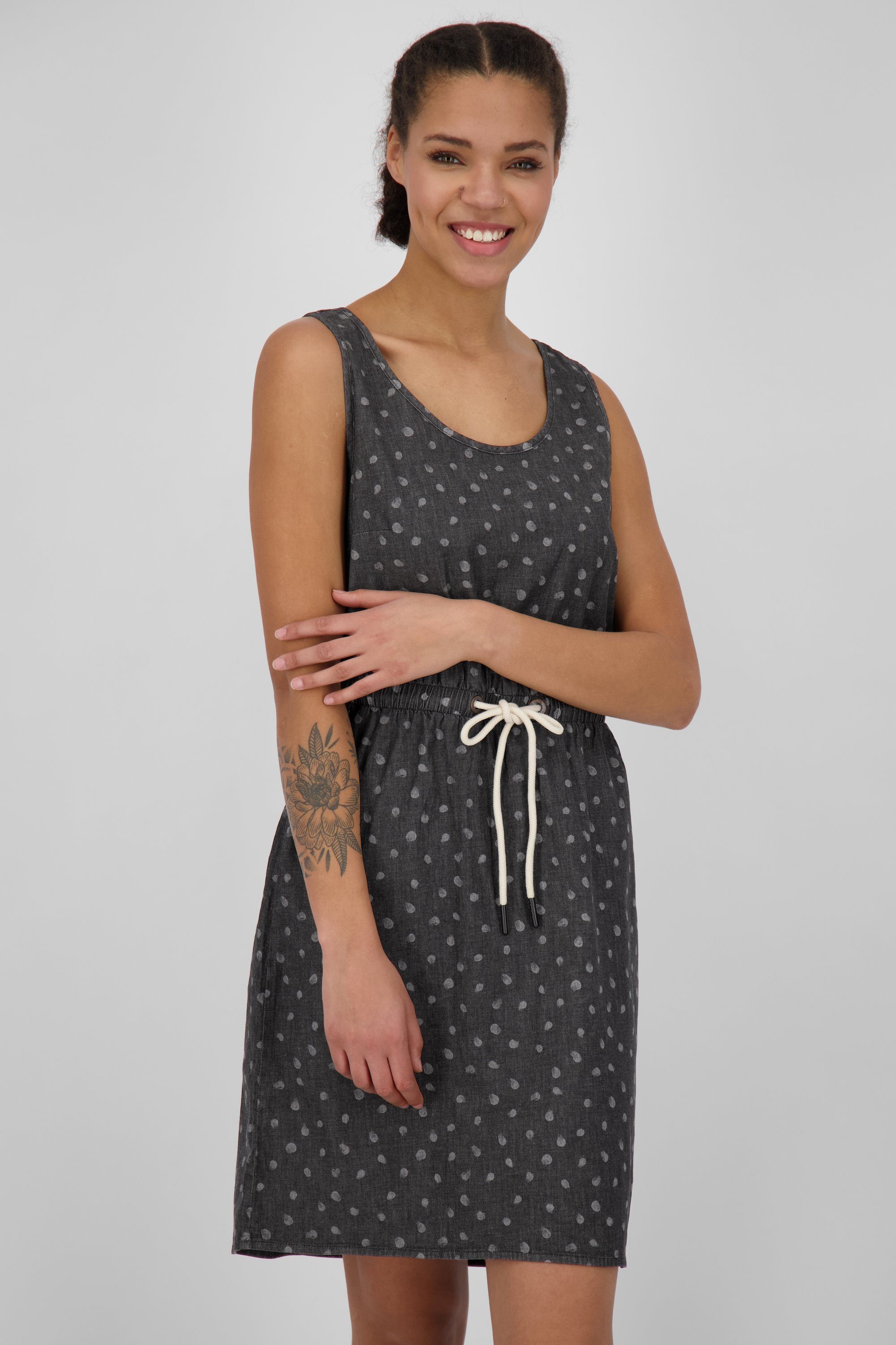 black Alife Dress B Kleid Sommerkleid Kickin & Top denim Sommerkleid, Damen DojaAK DNM