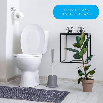 ROXUS WC-Reinigungsbürste Roxus Toilettenbürste Silikon,WC-Bürste,Silikon Garnitur Trendfarben, jedes WC, (Komplett-Set, WC- Bürsten Garnitur), ,