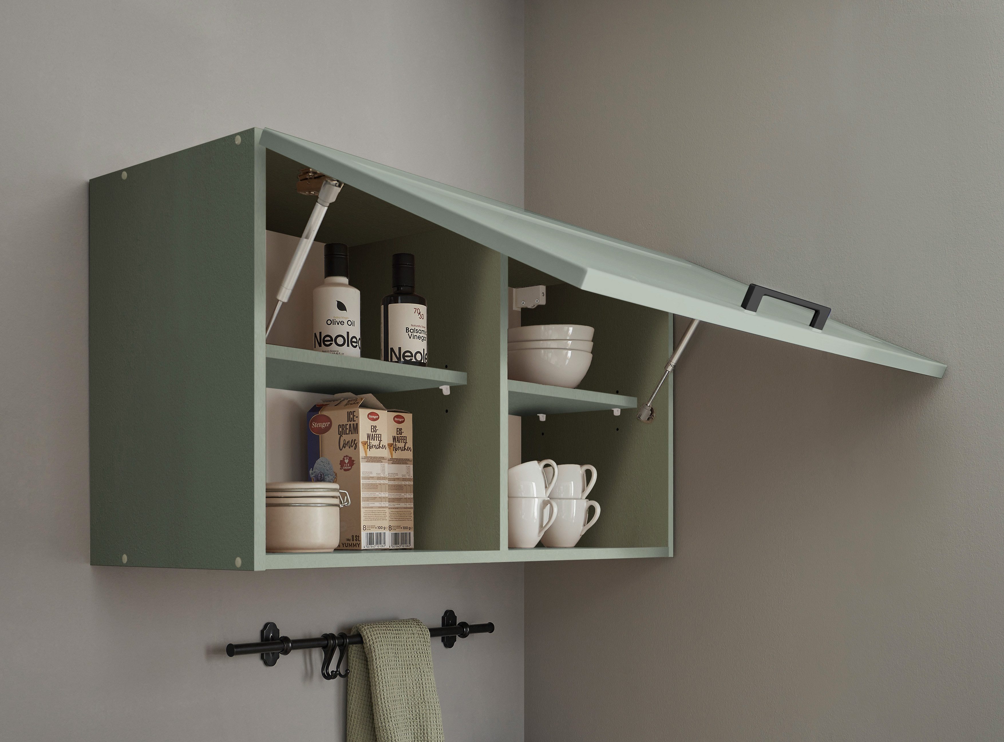 BASIC by Balculina Winkelküche Marsi, Stellmaße 320x175 cm, wahlweise mit E-Geräten, mit Soft-Close-Funktion