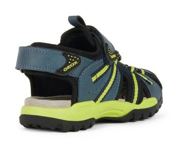 Geox J BOREALIS BOY B Sandale, Sommerschuh, Klettschuh, Sandalette, mit Gummizug und Klettriemchen