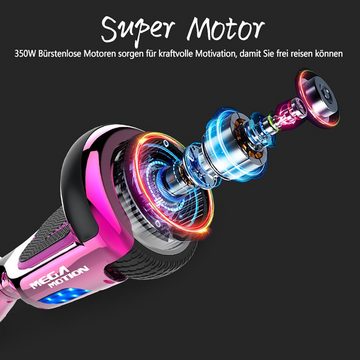 Mega Motion Balance Scooter A03, 6.5" Hoverboards für Kinder Balanceboard mit Bluetooth LED-Leuchten