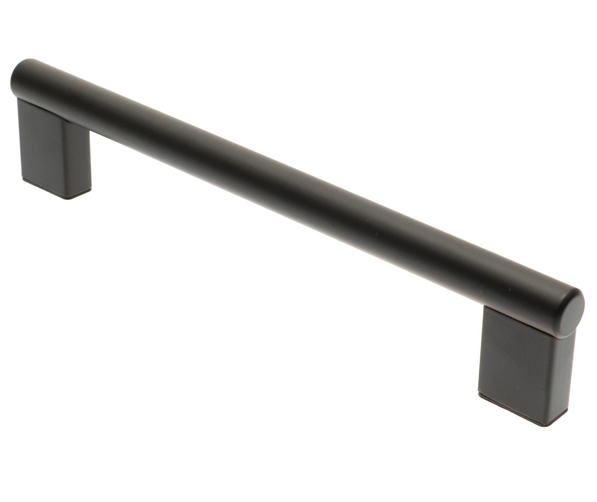 livingpoint24 Möbelgriff 10 Möbelgriffe BA 160mm, Küchengriffe Schwarz, Schrankgriffe rund (1-St., 14)