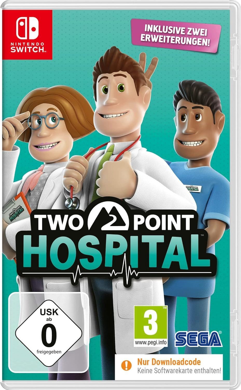 Two Point Hospital - Simulation - Nintendo Switch- Code in a Box (Code in a Box), Nintendo Switch