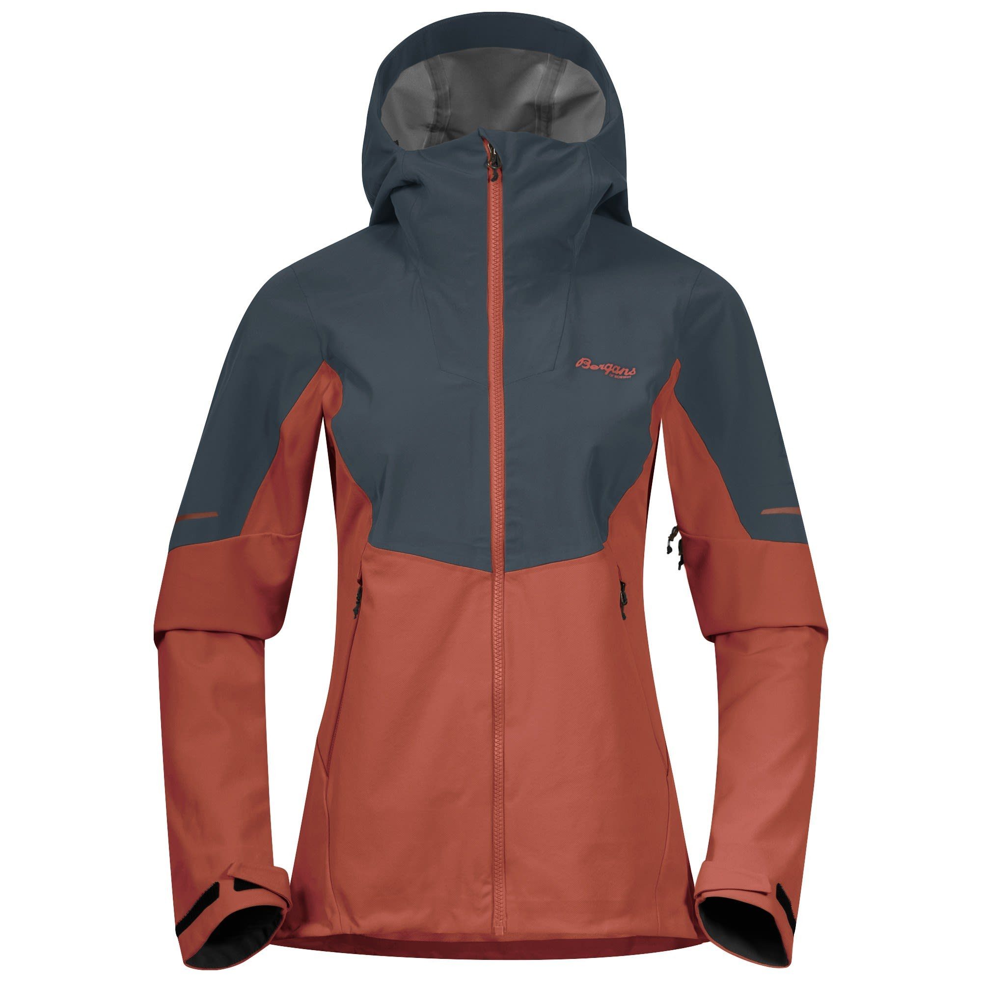 Jacket Damen Anorak Orion Bergans Softshell - Hybrid Brick Blue W Bergans Senja