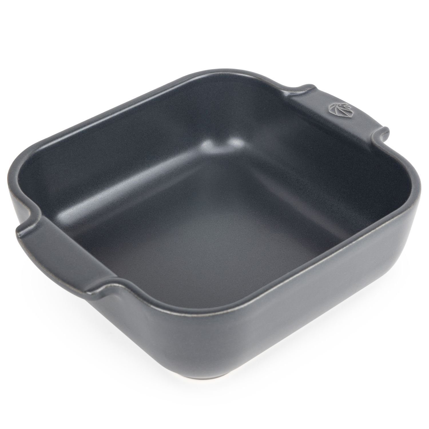 PEUGEOT Auflaufform Appolia Quadratisch 21 cm Schiefergrau, Keramik