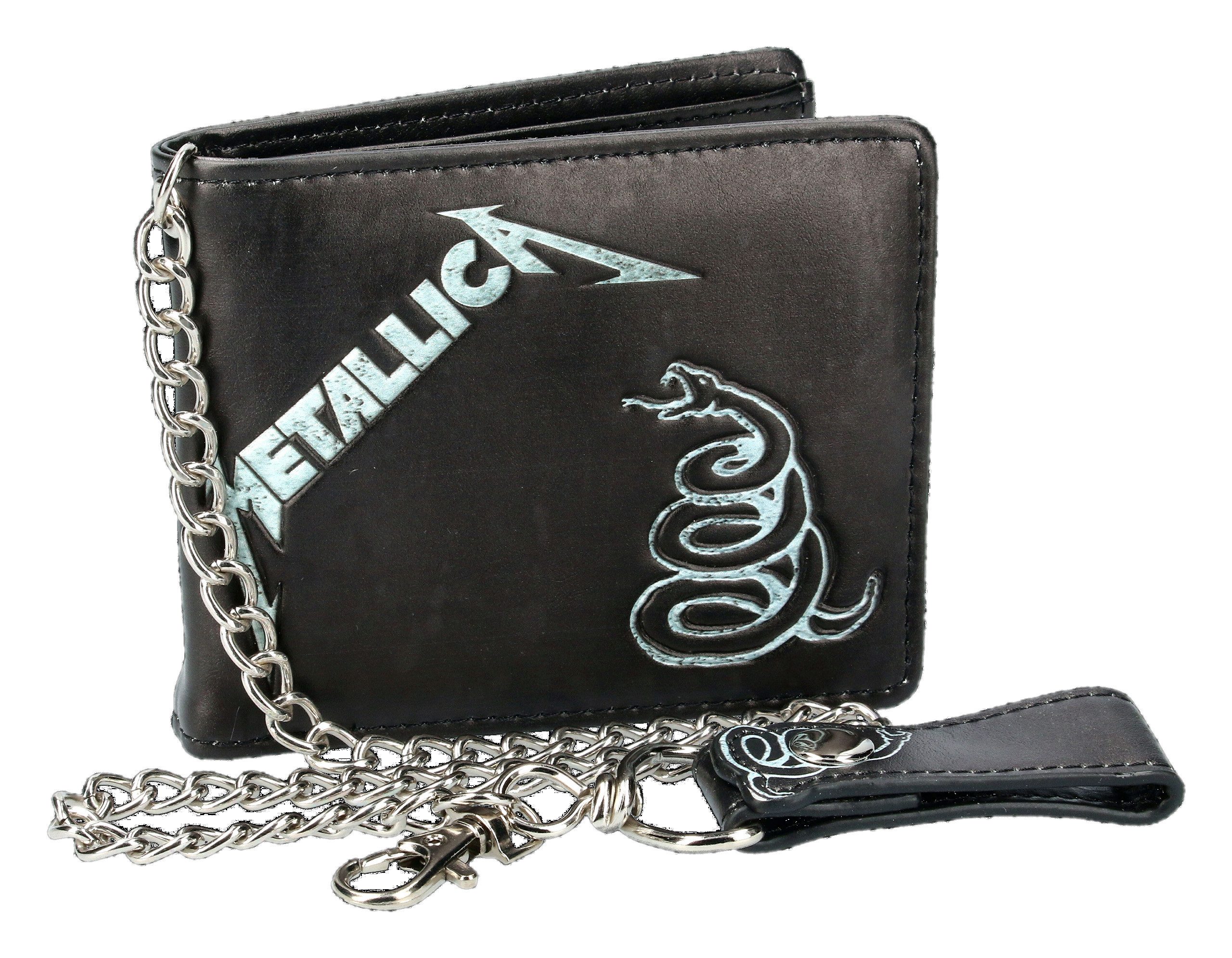 Figuren Shop GmbH Geldbörse Metallica Geldbeutel - Black Album - offizielles Merchandise Geldbörse