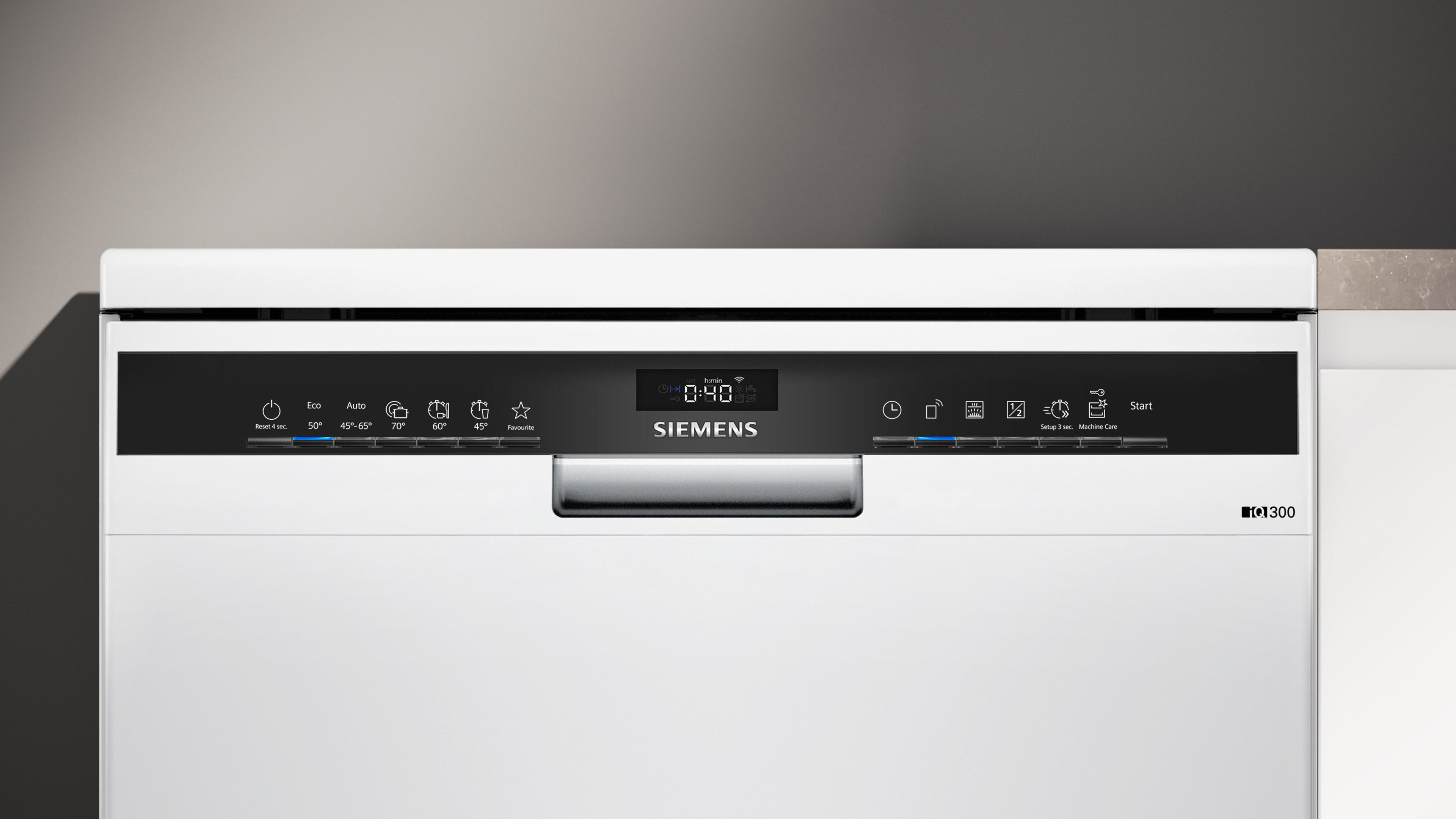 SIEMENS Standgeschirrspüler iQ300 SN23EW28AE, 13 Maßgedecke, Made in Germany, flexible Körbe & Schubladen, Spülturbo varioSpeed – Bild 3 von 5