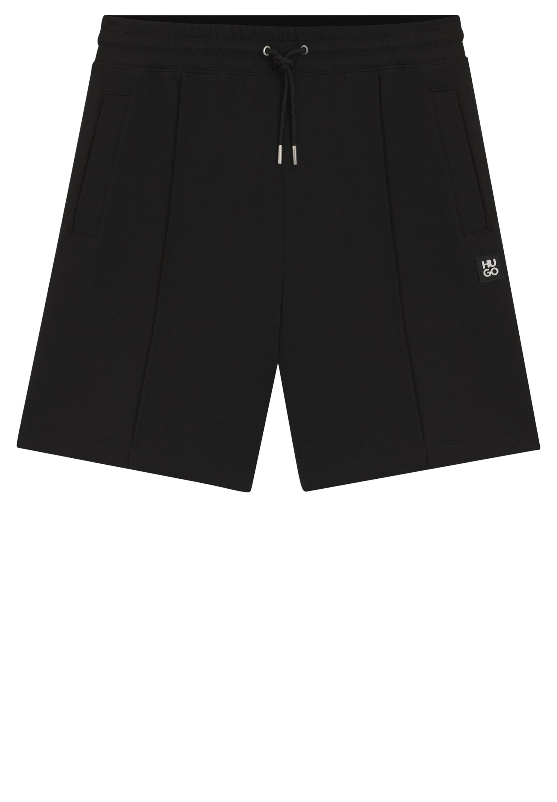 HUGO Shorts Dimacshort mit Stack-Logo-Besatz (1-tlg)