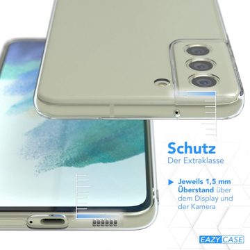 EAZY CASE Handyhülle Slimcover Clear für Samsung Galaxy S21 FE 5G 6,41 Zoll, durchsichtige Hülle Ultra Dünn Silikon Backcover TPU Telefonhülle Klar