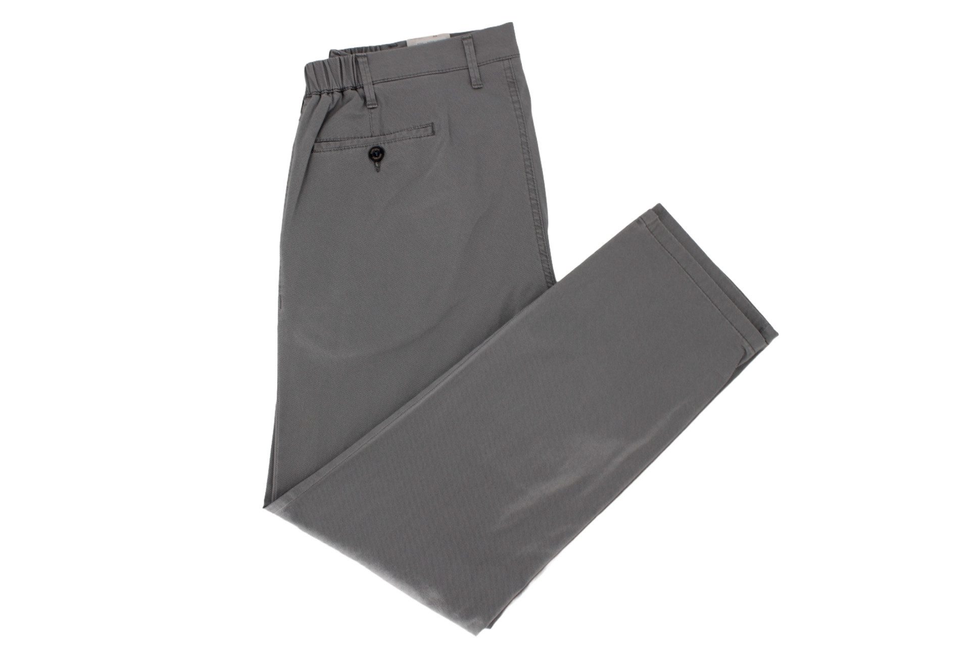 Chinos Herren Chino Hose Grau mit Stretch ? Komfortbund Stoffhose für Busines