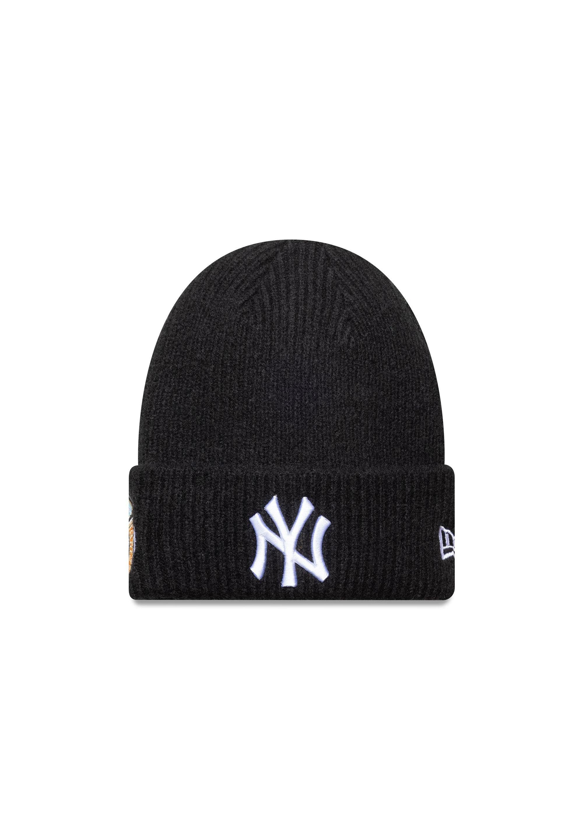 New Era Bommelmütze New Era World Series Sidepatch Beanie New York Yankees schwarz (1-St)