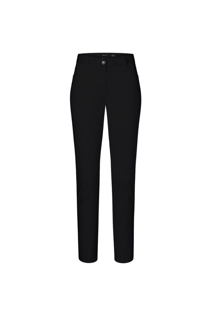 Karlowsky Fashion Stretch-Hose KARLOWSKY Damen 5-Pocket-Hose CLASSIC-STRETCH Modern-Fit Schwarz
